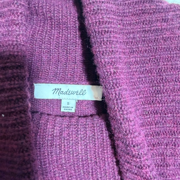 Madewell Purple Turtleneck Wool Blended Classic Pullover Sweater SIZE S - Picture 7 of 12